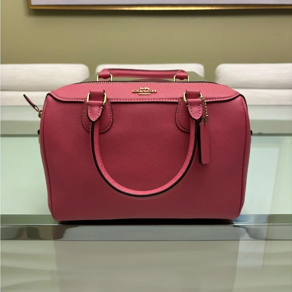 Authentic Coach Pink Mini Bennett/Excellent Condition - Picture 1 of 10